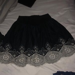 Black and white skirt